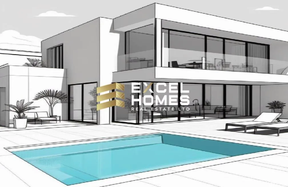 Luxurious 5 Bedroom Villa in San Gwann with Private Pool - Main View